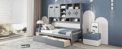 Daybed With All-In-One Cabinet And Shelf - The Sleep Loft - Online Mattress Showroom NYC
