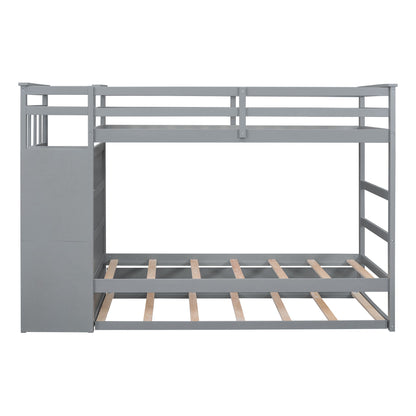 Bunk Bed With Trundle And Staircase - The Sleep Loft - Online Mattress Showroom NYC