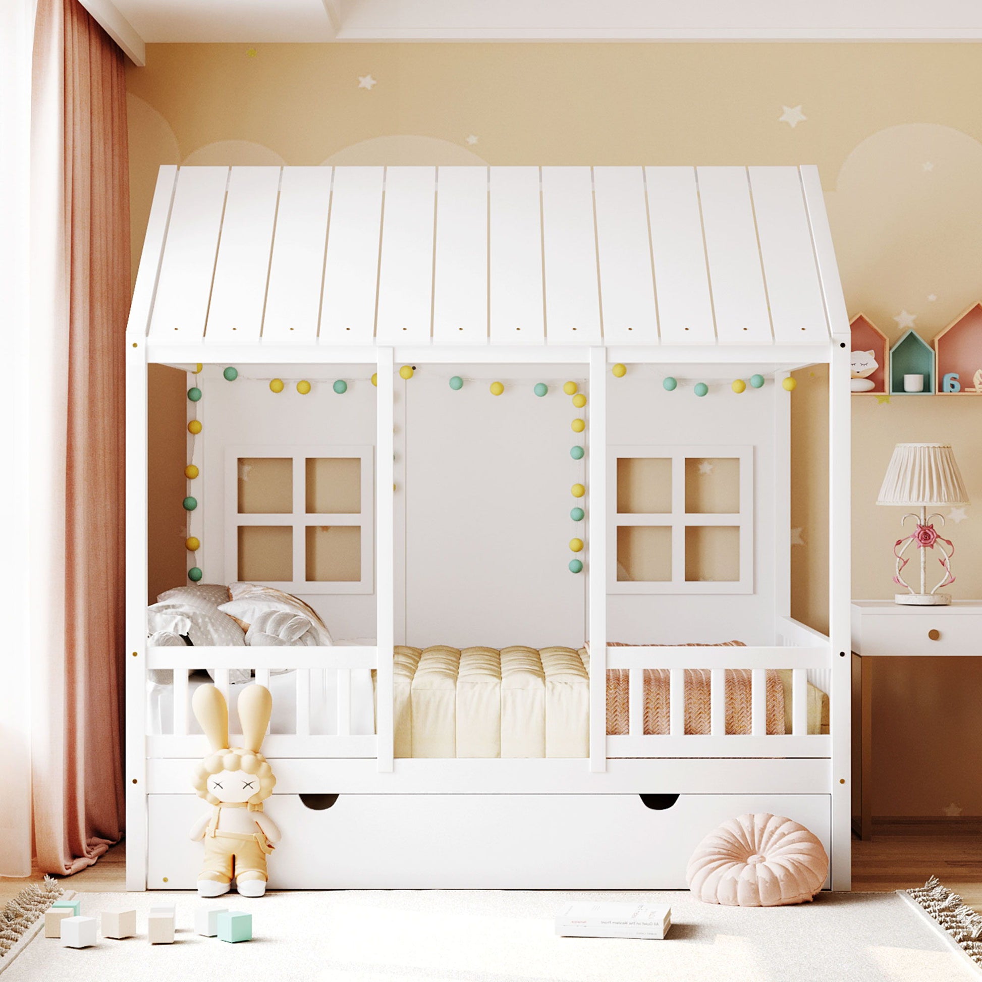 House Bed With Twin Size Trundle, Daybed - The Sleep Loft - Online Mattress Showroom NYC