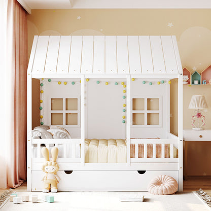 House Bed With Twin Size Trundle, Daybed - The Sleep Loft - Online Mattress Showroom NYC