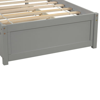Platform Bed Wood Bed Frame With Trundle - The Sleep Loft - Online Mattress Showroom NYC