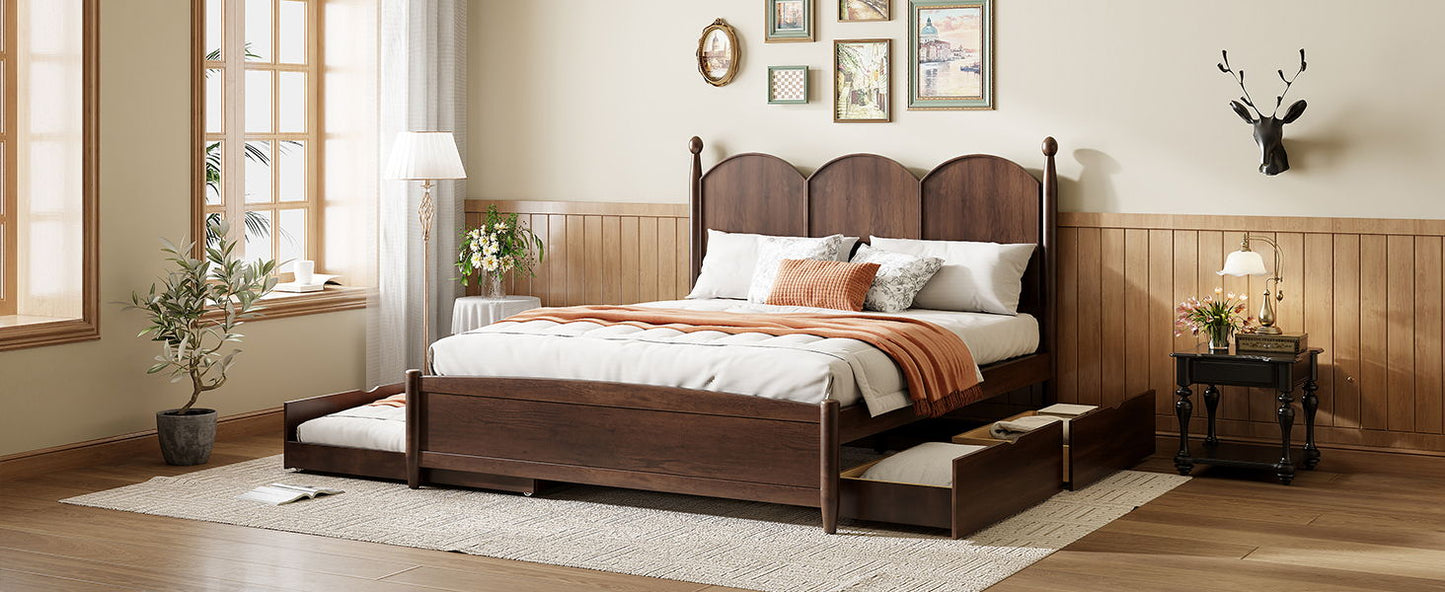 Platform Bed With With 2 Big Drawers And Trundle - The Sleep Loft - Online Mattress Showroom NYC