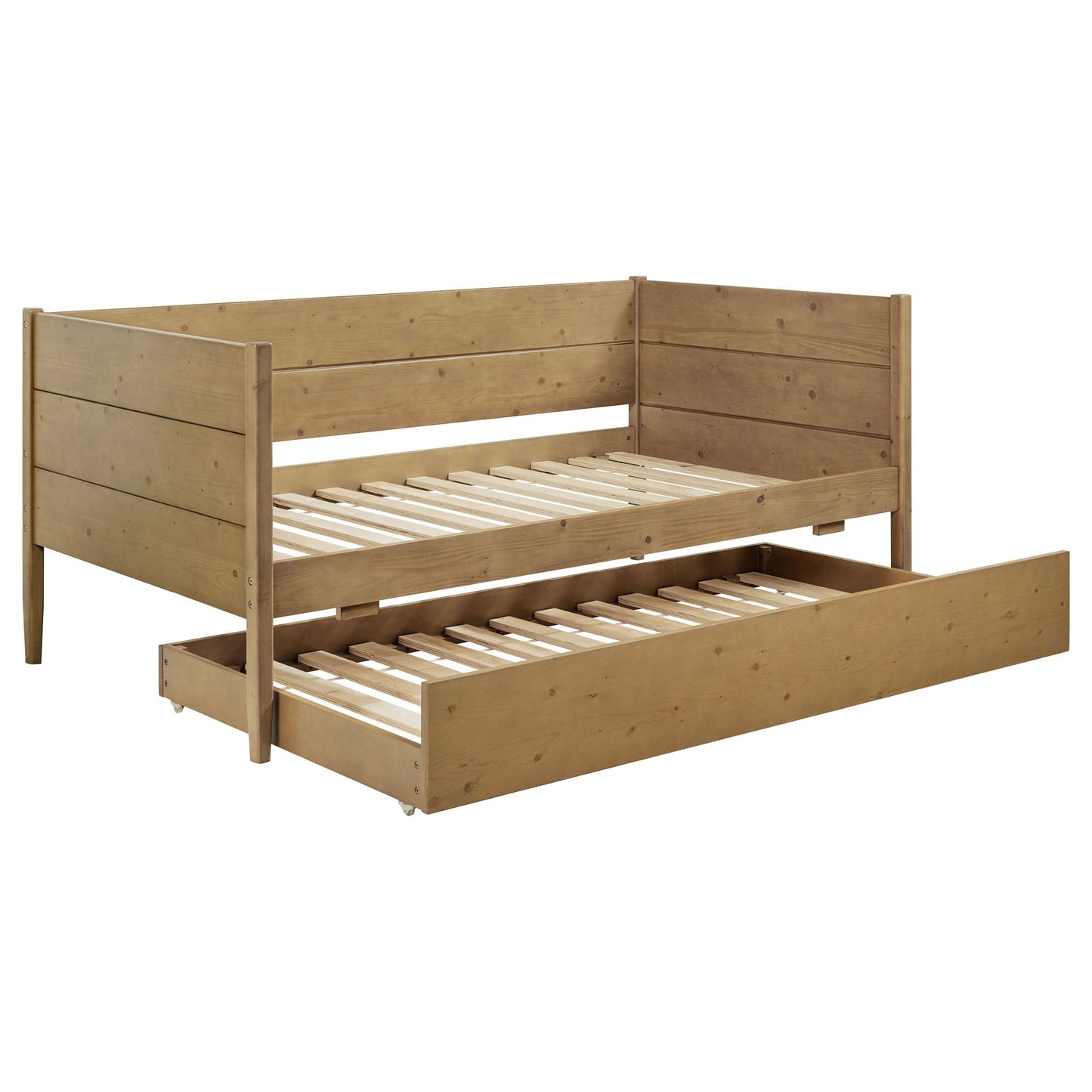 Stewart - Twin Daybed With Trundle - Natural - The Sleep Loft - Online Mattress Showroom NYC