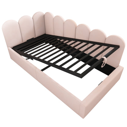 Upholstered Daybed With Metal Slatted Base - The Sleep Loft - Online Mattress Showroom NYC