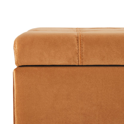 Wendover - Elegant Tufted Storage Bench With Lift-Up Top And Birch Wood Legs - The Sleep Loft - Online Mattress Showroom NYC