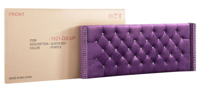 Upholstered Nailhead Trim Chic Bed - The Sleep Loft - Online Mattress Showroom NYC