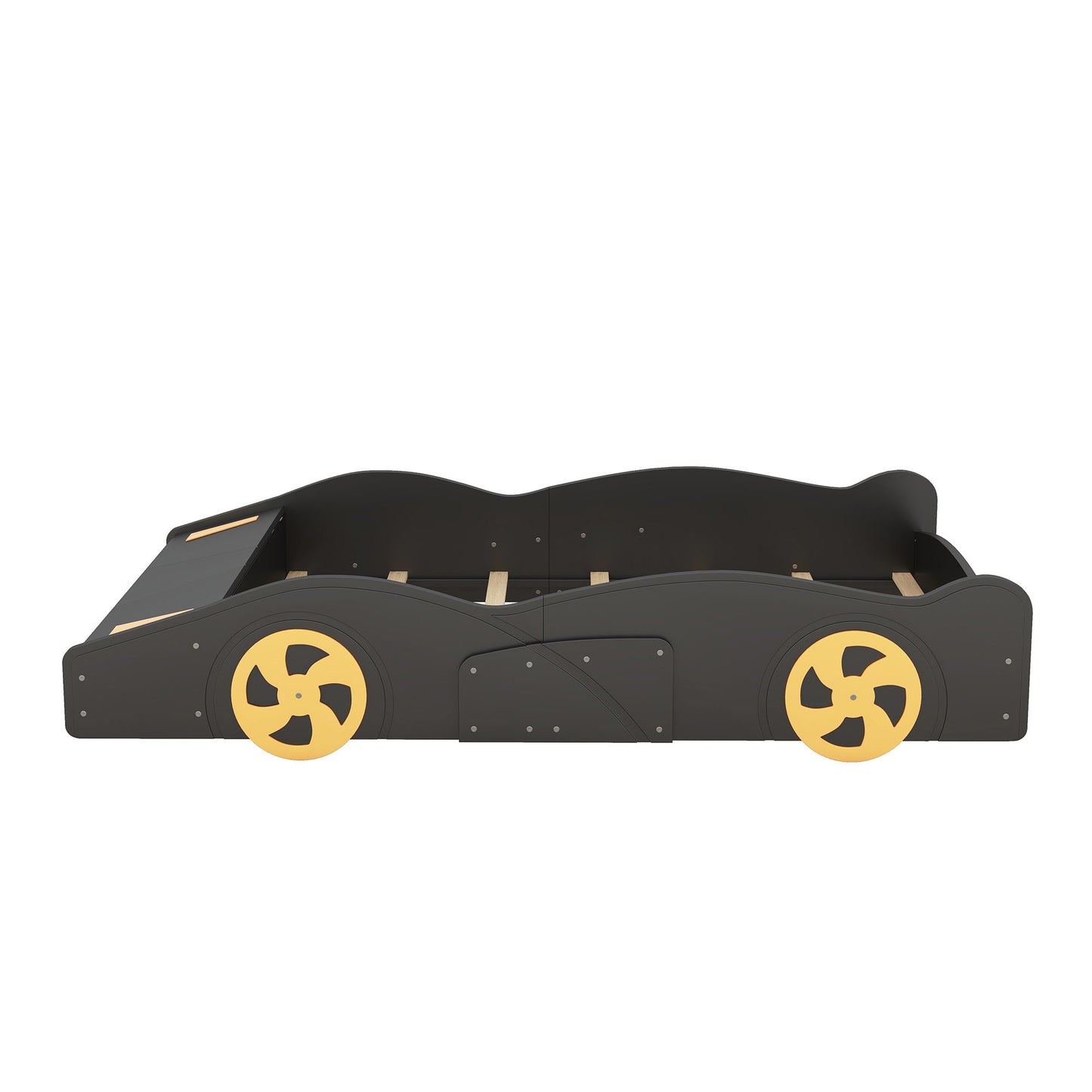 Race Car Shaped Platform Bed With Wheels And Storage - The Sleep Loft - Online Mattress Showroom NYC