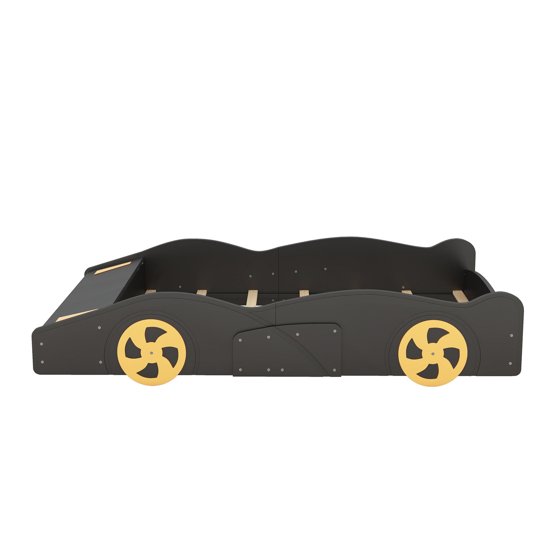 Race Car Shaped Platform Bed With Wheels And Storage - The Sleep Loft - Online Mattress Showroom NYC