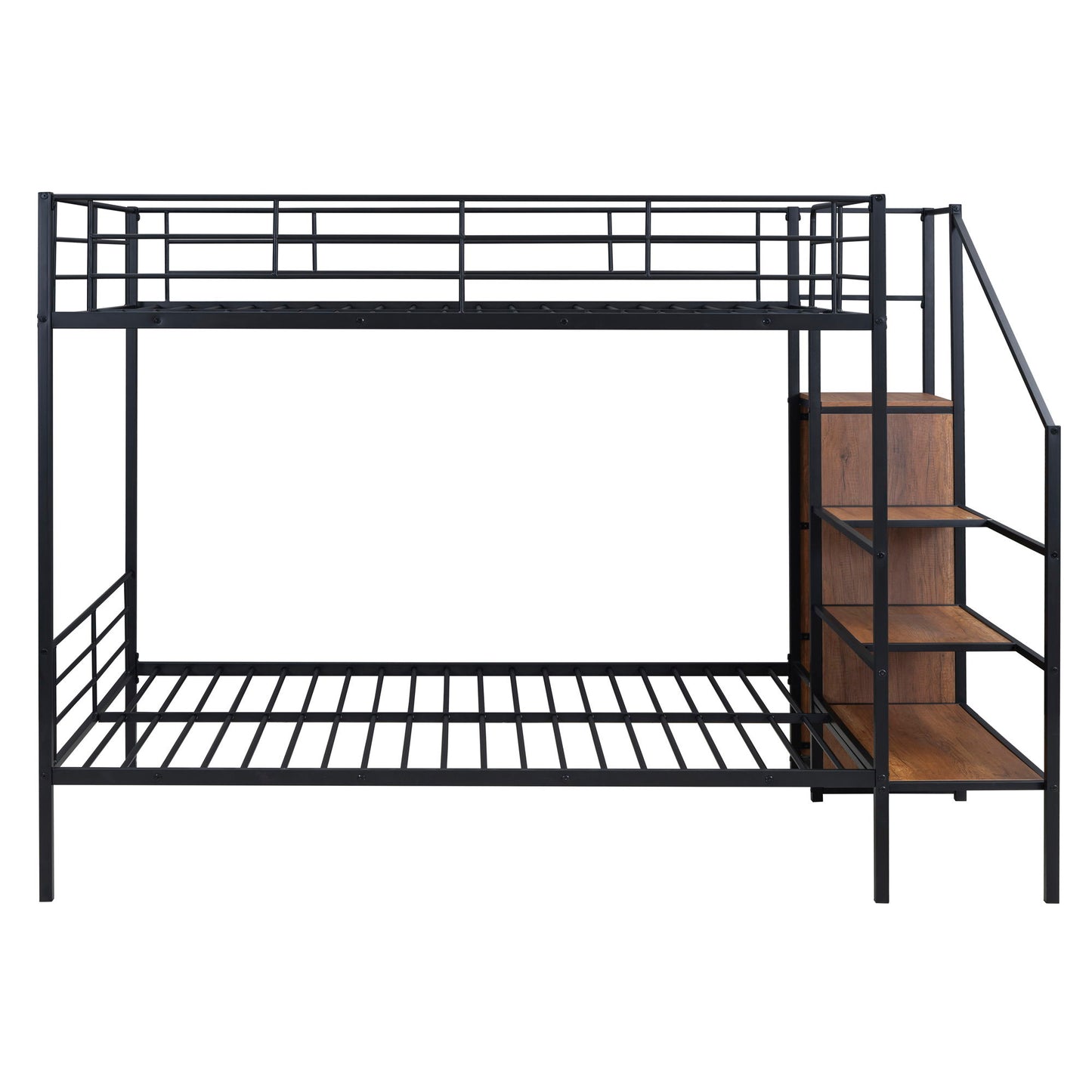 Bunk Bed With Lateral Storage Ladder And Wardrobe - The Sleep Loft - Online Mattress Showroom NYC
