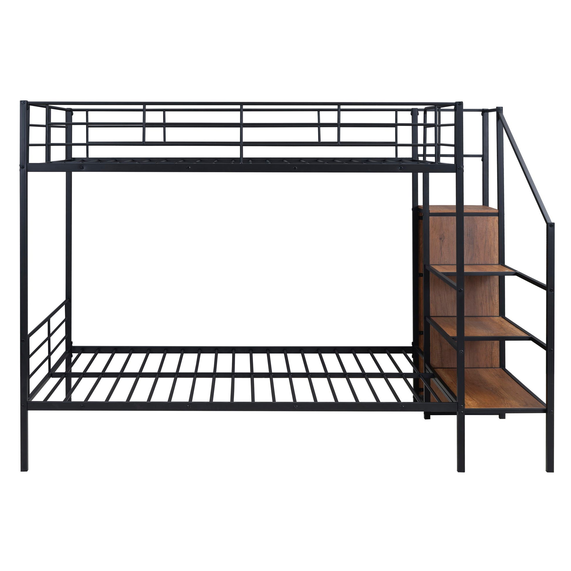 Bunk Bed With Lateral Storage Ladder And Wardrobe - The Sleep Loft - Online Mattress Showroom NYC