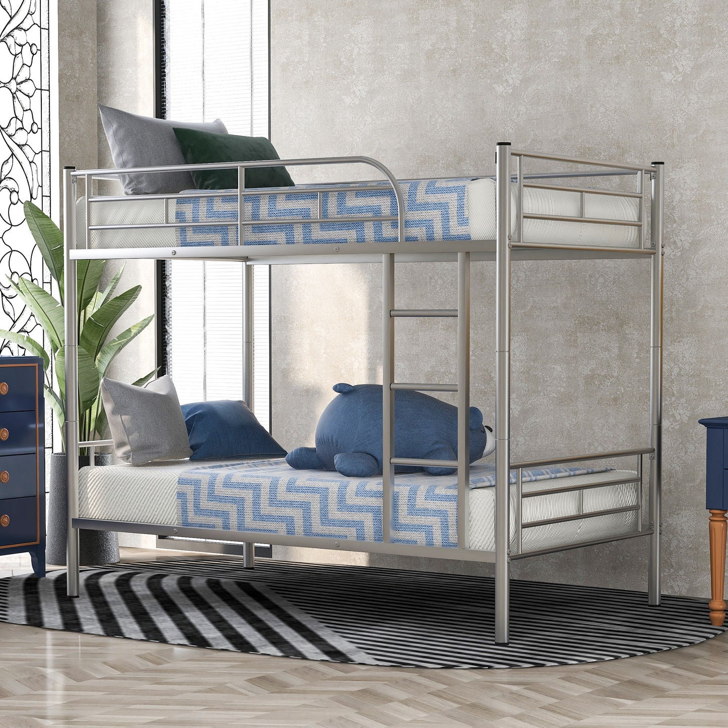 Steel Construction Bunk Bed - The Sleep Loft - Online Mattress Showroom NYC