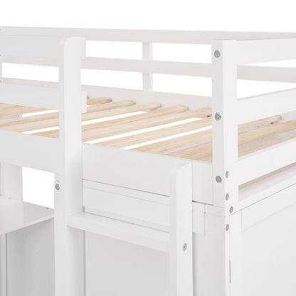 Loft Bed With Drawers, Desk, And Wardrobe - The Sleep Loft - Online Mattress Showroom NYC