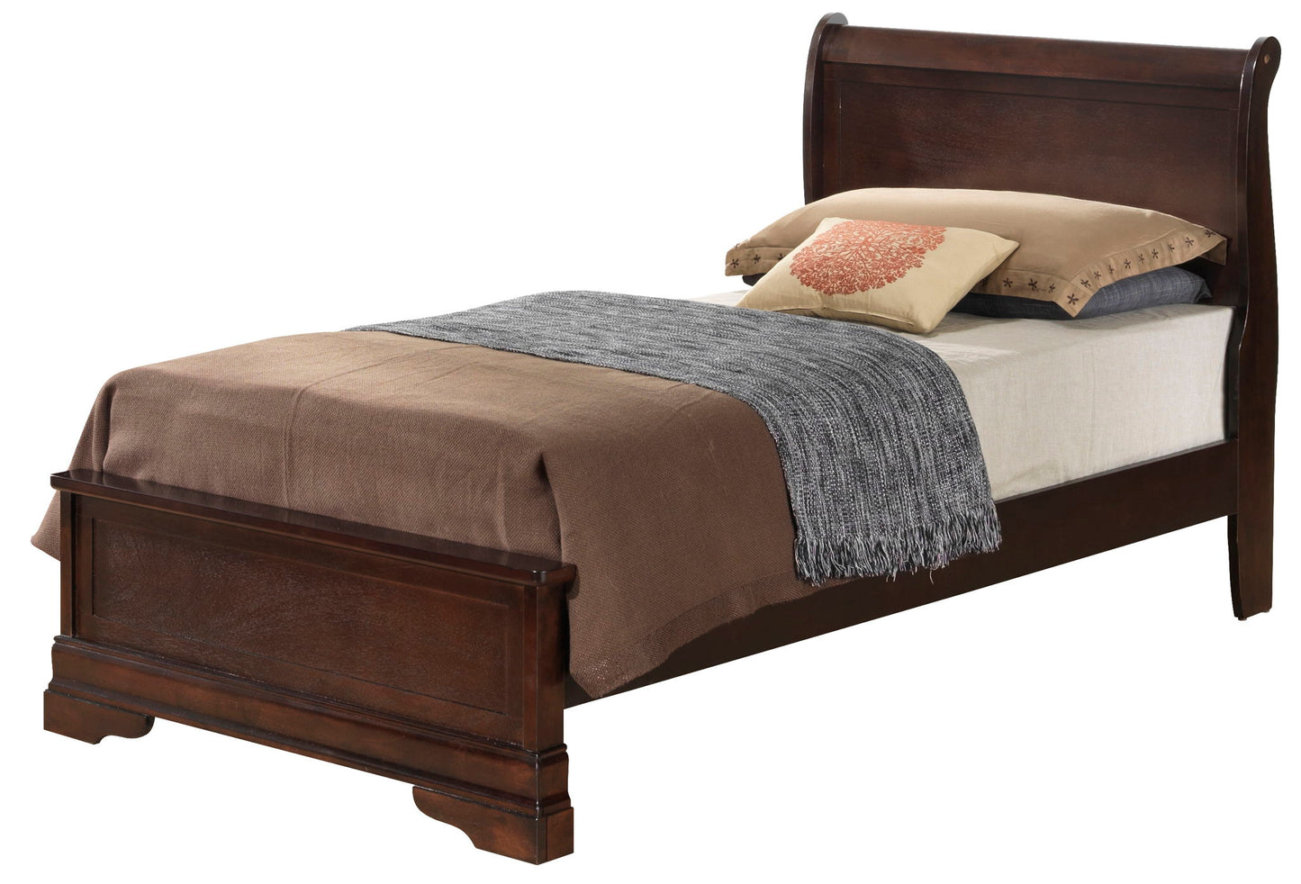 Louis Phillipe - Twin Bed - Cappuccino - The Sleep Loft - Online Mattress Showroom NYC