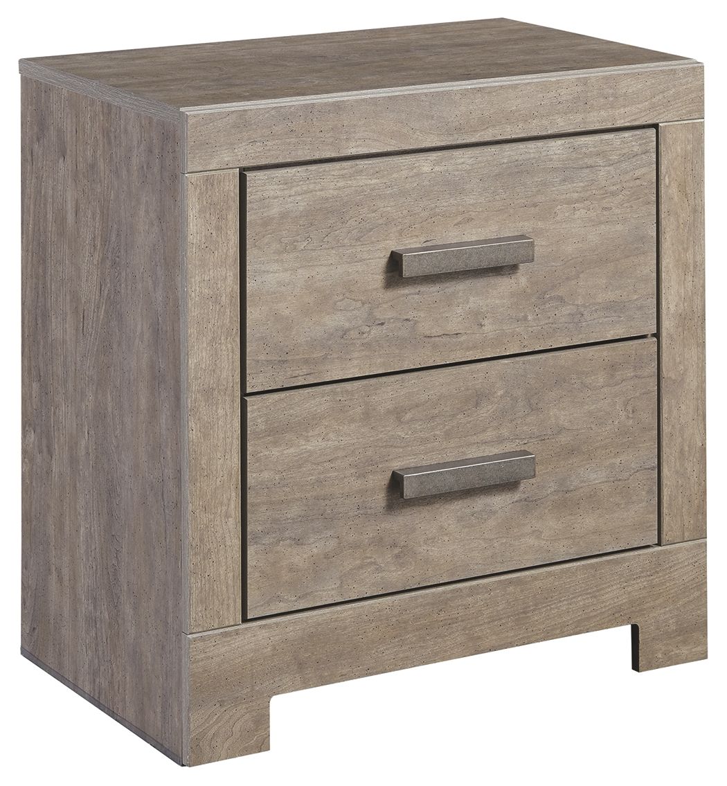 Culverbach - Two Drawer Night Stand - Gray - The Sleep Loft - Online Mattress Showroom NYC