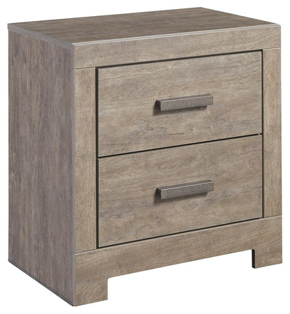 Culverbach - Two Drawer Night Stand - Gray - The Sleep Loft - Online Mattress Showroom NYC