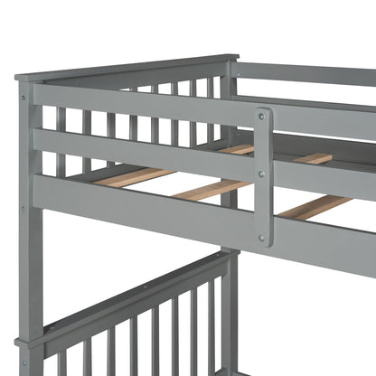 Bunk Bed With Ladders And 2 Storage Drawers - The Sleep Loft - Online Mattress Showroom NYC