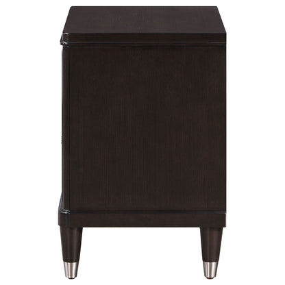 Niguel - 2 Drawer Nightstand With Felt Lined Top Drawer - Brown - The Sleep Loft - Online Mattress Showroom NYC