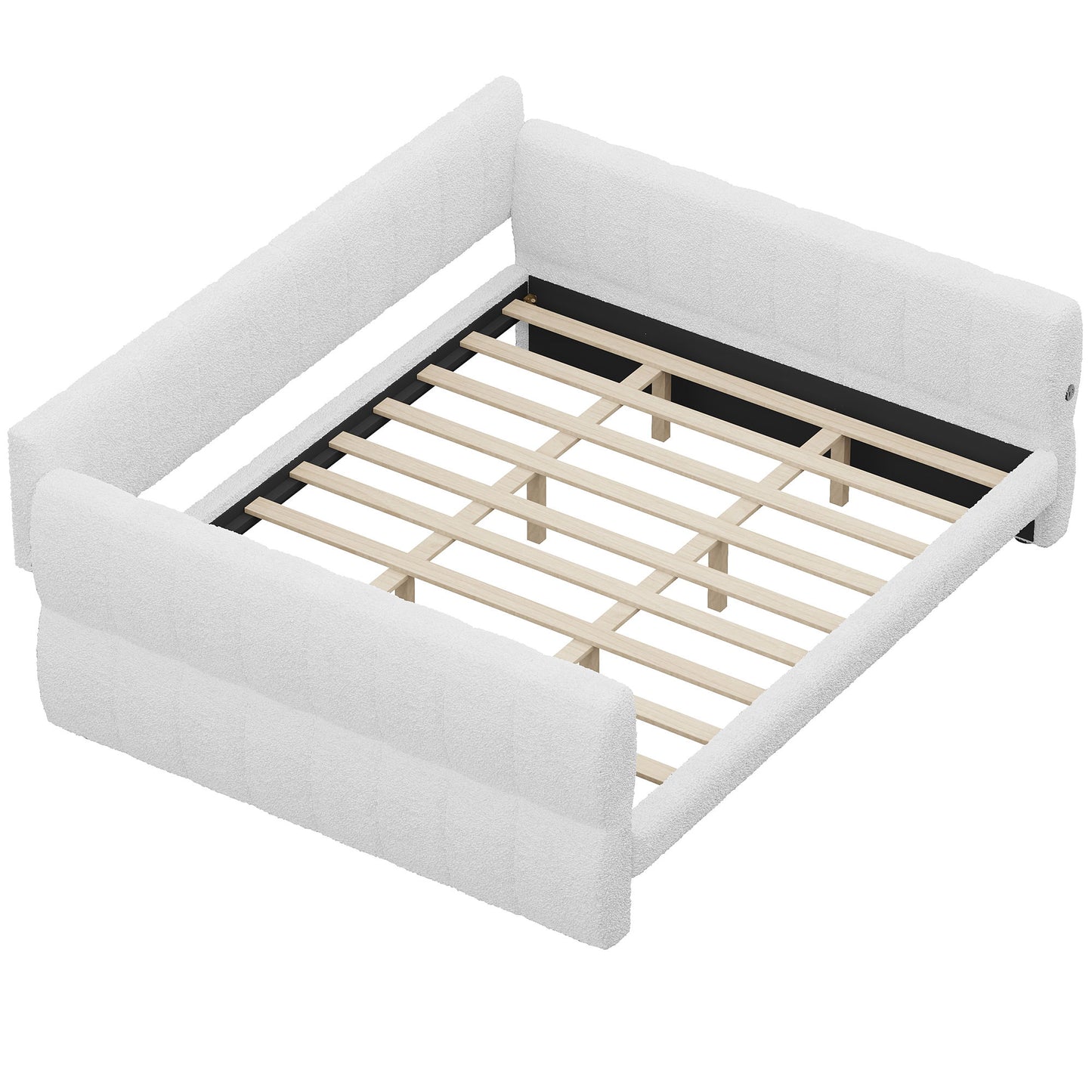 Upholstered Platform Bed With USB Charging - The Sleep Loft - Online Mattress Showroom NYC