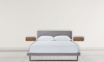 Floating Bedside Table - Chestnut - The Sleep Loft - Online Mattress Showroom NYC