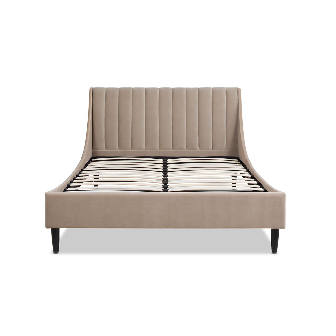 Aspen - Vertical Tufted Modern Headboard Platform Bed Set - The Sleep Loft - Online Mattress Showroom NYC