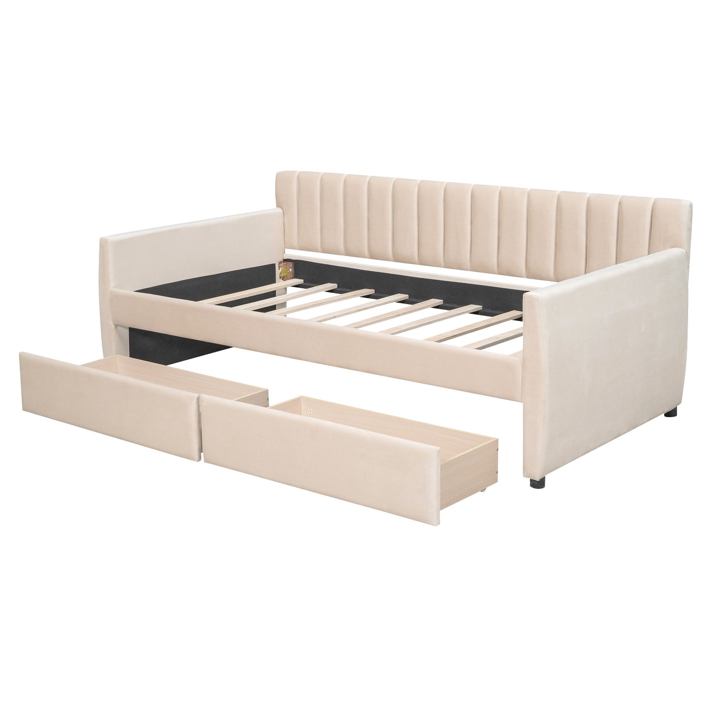 Upholstered Daybed With Slat Support - The Sleep Loft - Online Mattress Showroom NYC