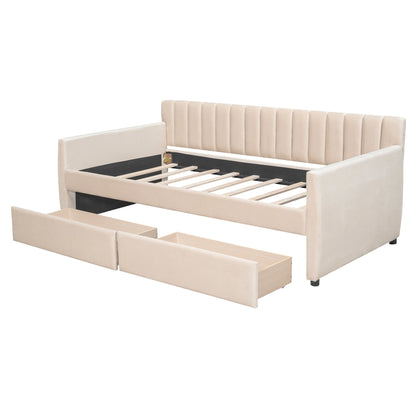 Upholstered Daybed With Slat Support - The Sleep Loft - Online Mattress Showroom NYC