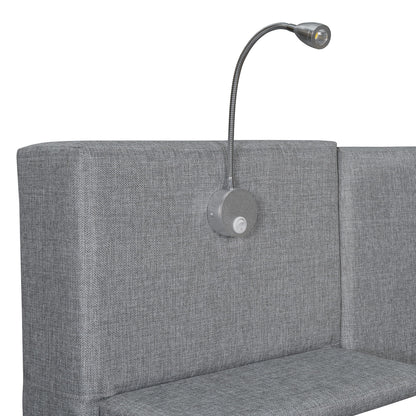 Upholstered Platform Bed With Reading Lights, Drawers, Trundle And Shelves - The Sleep Loft - Online Mattress Showroom NYC