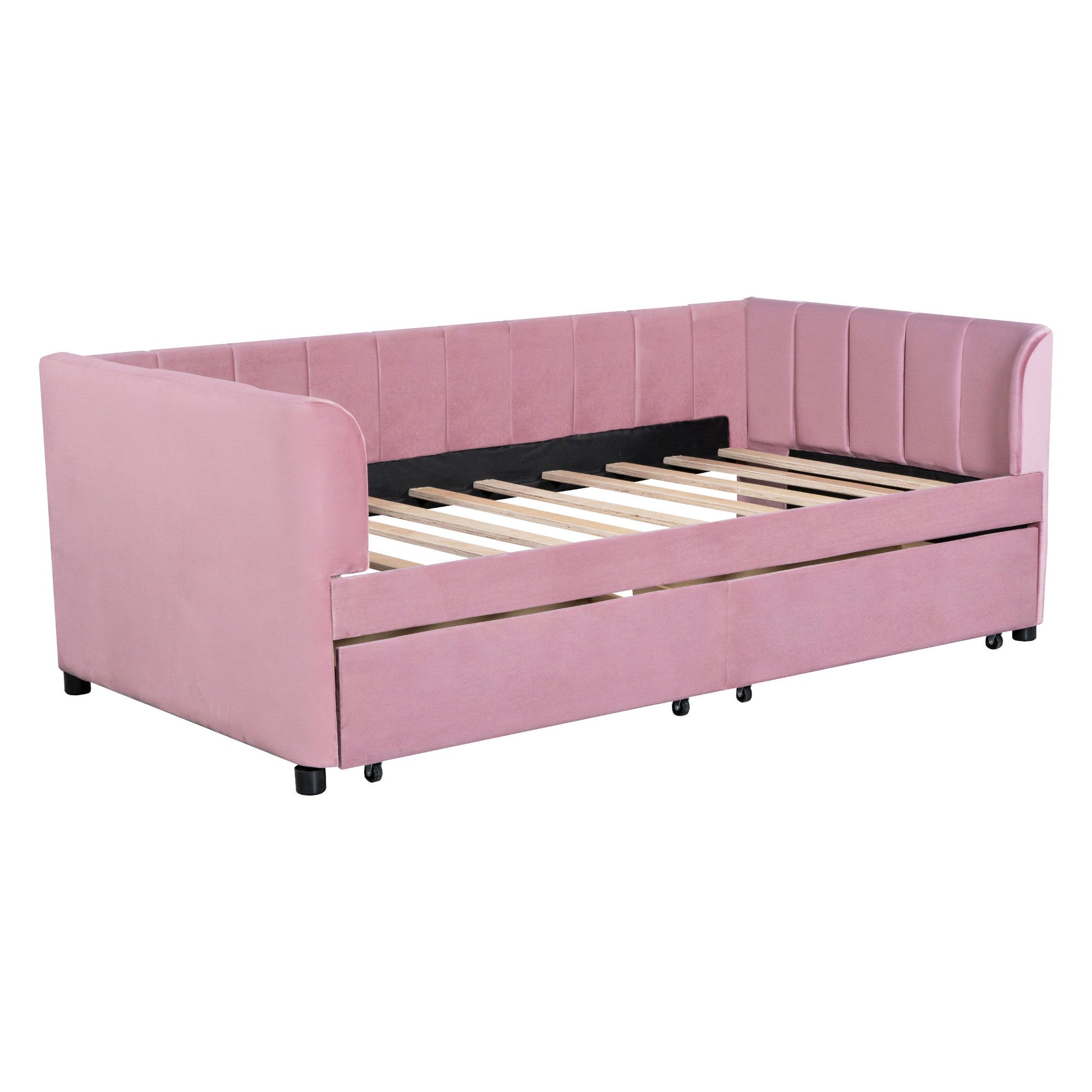 Upholstered Daybed With Ergonomic Design Backrest - The Sleep Loft - Online Mattress Showroom NYC