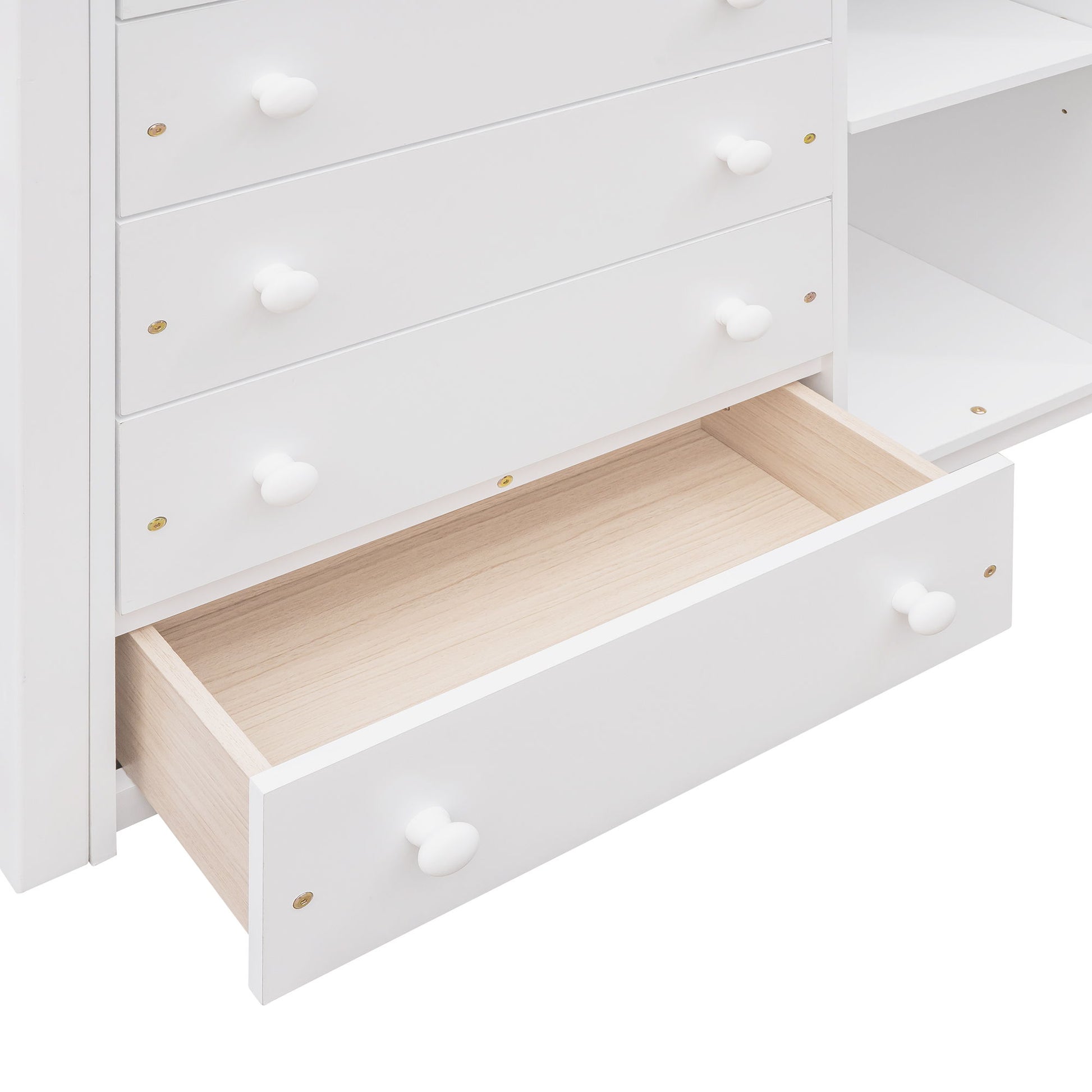 Bunk Bed With 6 Drawers And Flexible Shelves, Bottom Bed With Wheels - The Sleep Loft - Online Mattress Showroom NYC