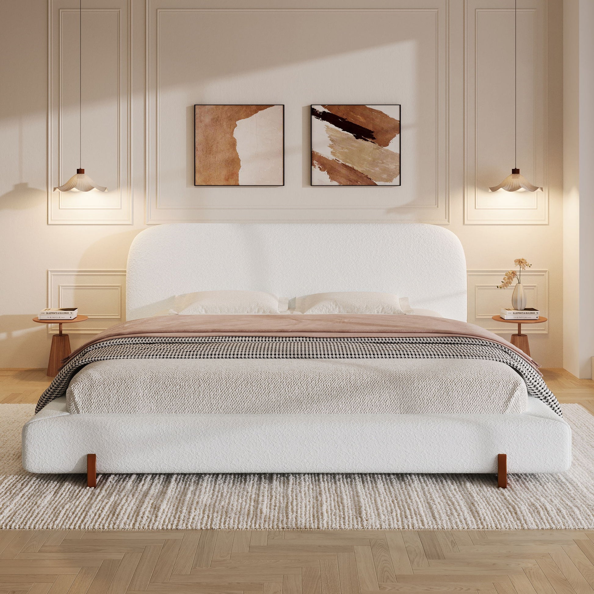 Elegant Upholstered Bed Frame - The Sleep Loft - Online Mattress Showroom NYC
