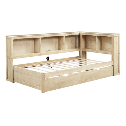 Daybed With Trundle, Storage Cabinets, USB Ports - The Sleep Loft - Online Mattress Showroom NYC