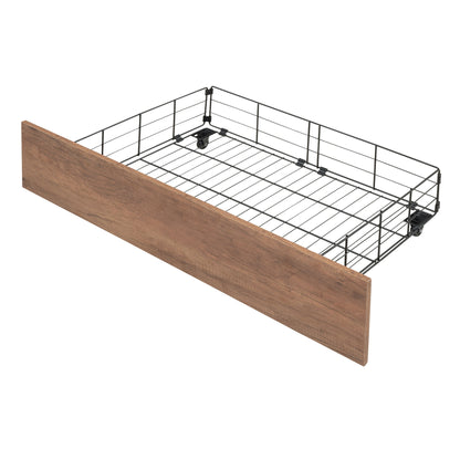 Full Over Twin-Twin Triple Bunk Bed With Drawers And Staircase - Black - The Sleep Loft - Online Mattress Showroom NYC