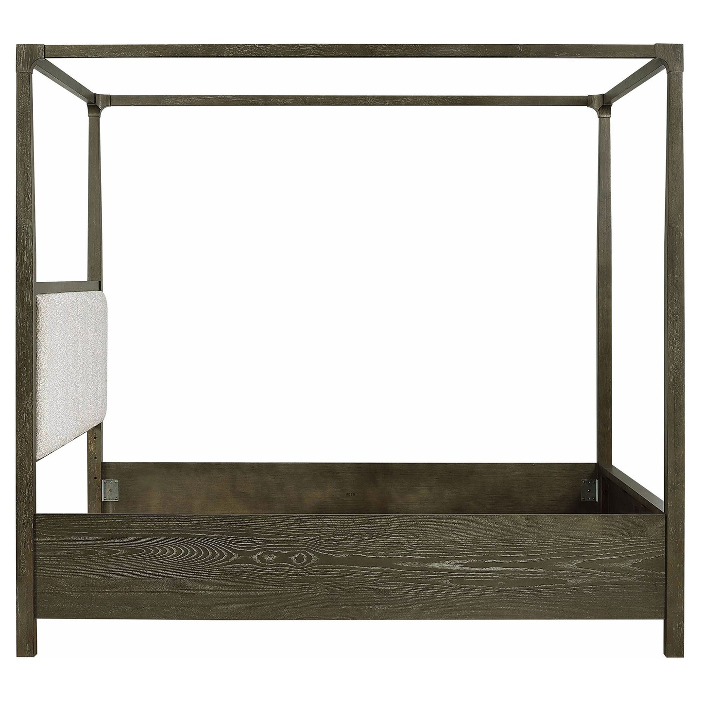 Sundance - Queen Canopy Bed With Upholstered Headboard - Dark Brown - The Sleep Loft - Online Mattress Showroom NYC