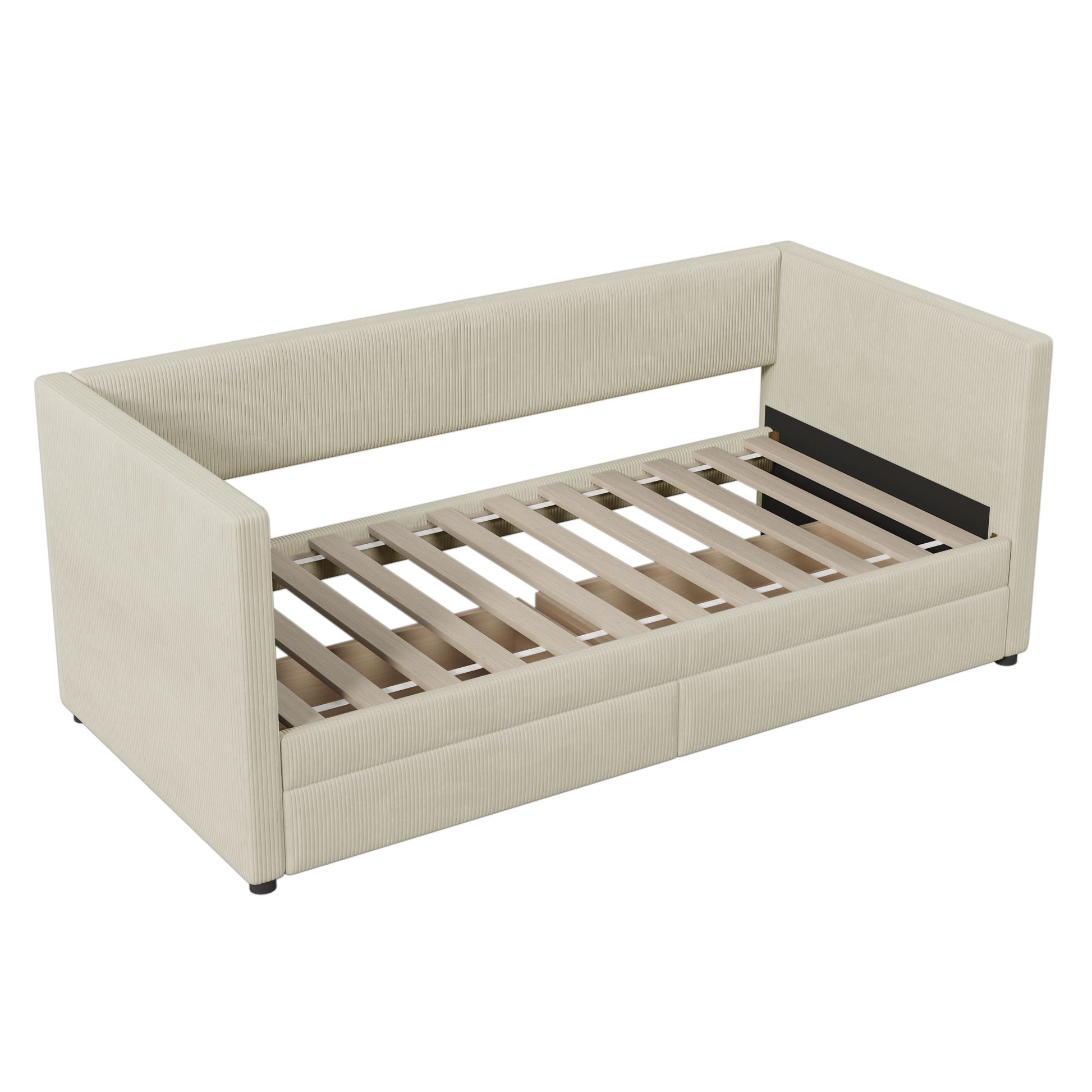 Daybed With Two Drawers And Wood Slat - The Sleep Loft - Online Mattress Showroom NYC