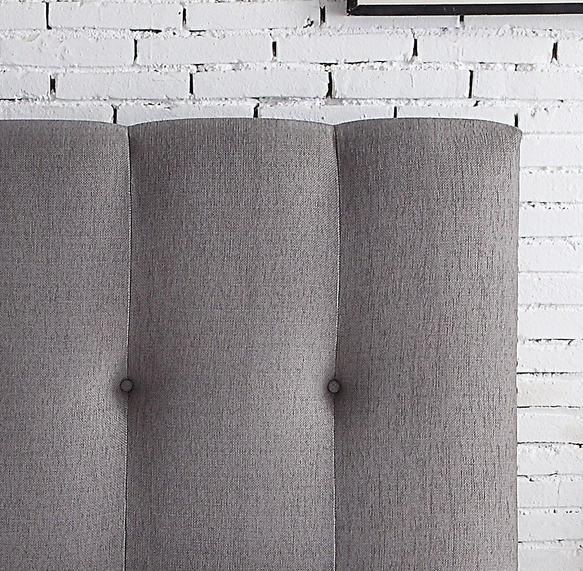 Bridgevine Home - Queen Size Tufted Upholstered Headboard With Nailhead Trim - Gray - The Sleep Loft - Online Mattress Showroom NYC