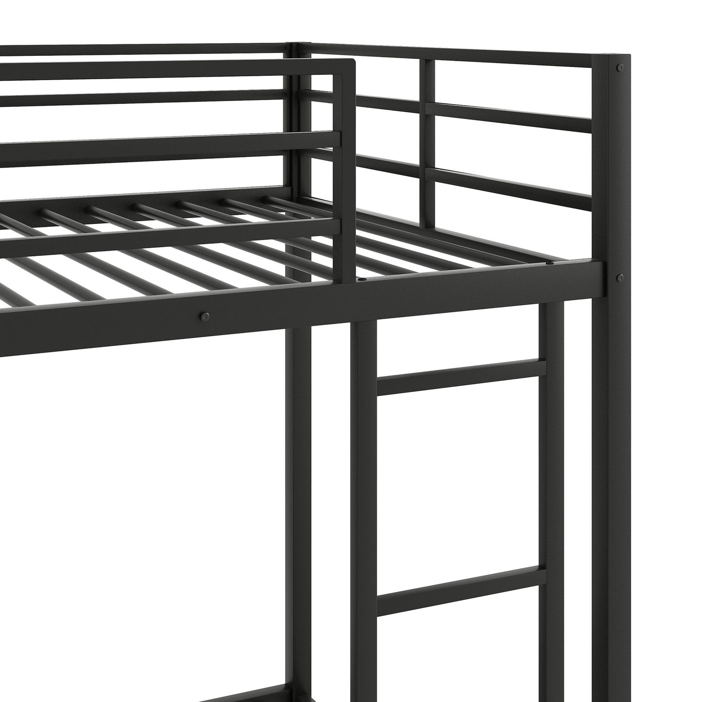 Metal Bunk Bed, Low Bunk Bed With Ladder - The Sleep Loft - Online Mattress Showroom NYC
