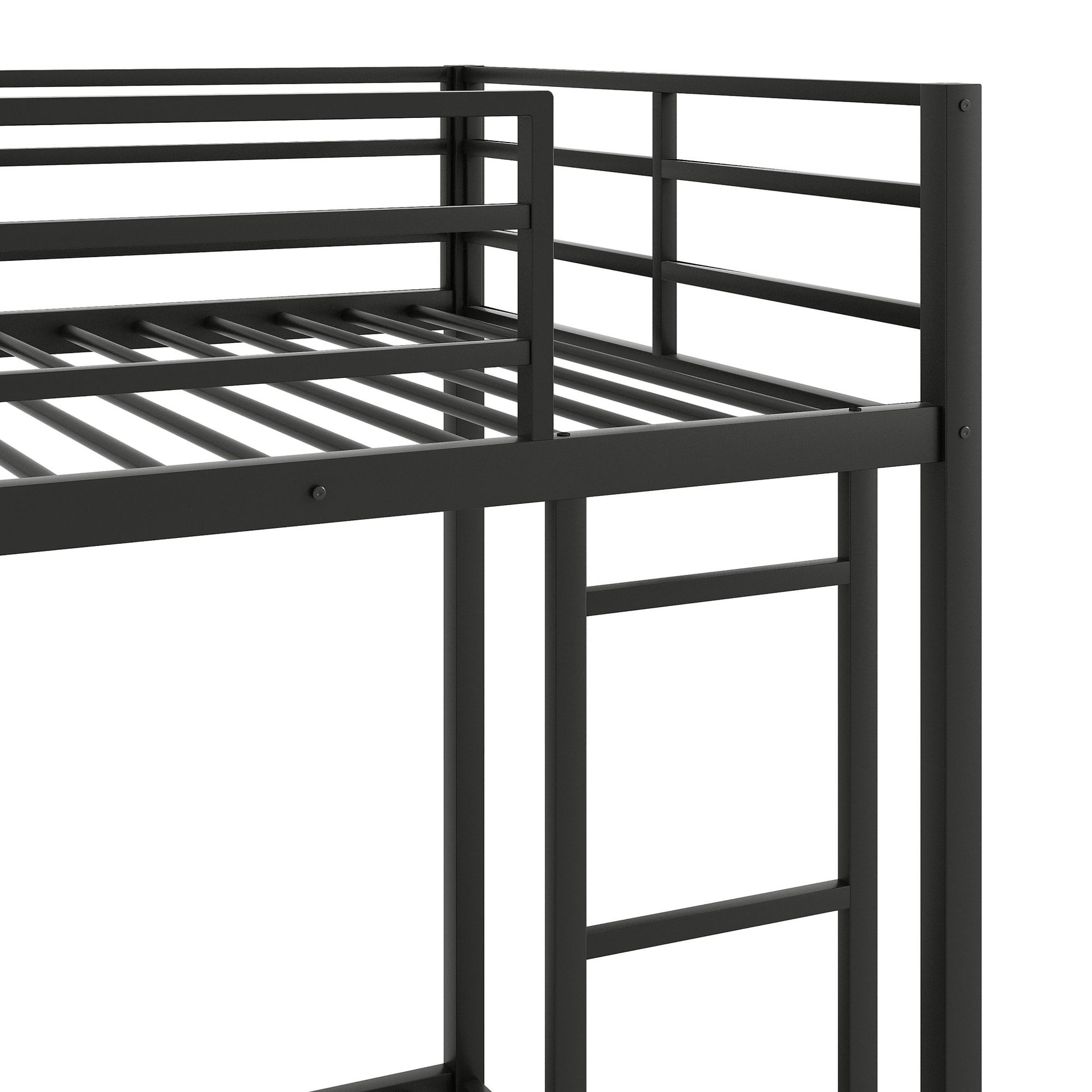 Metal Bunk Bed, Low Bunk Bed With Ladder - The Sleep Loft - Online Mattress Showroom NYC