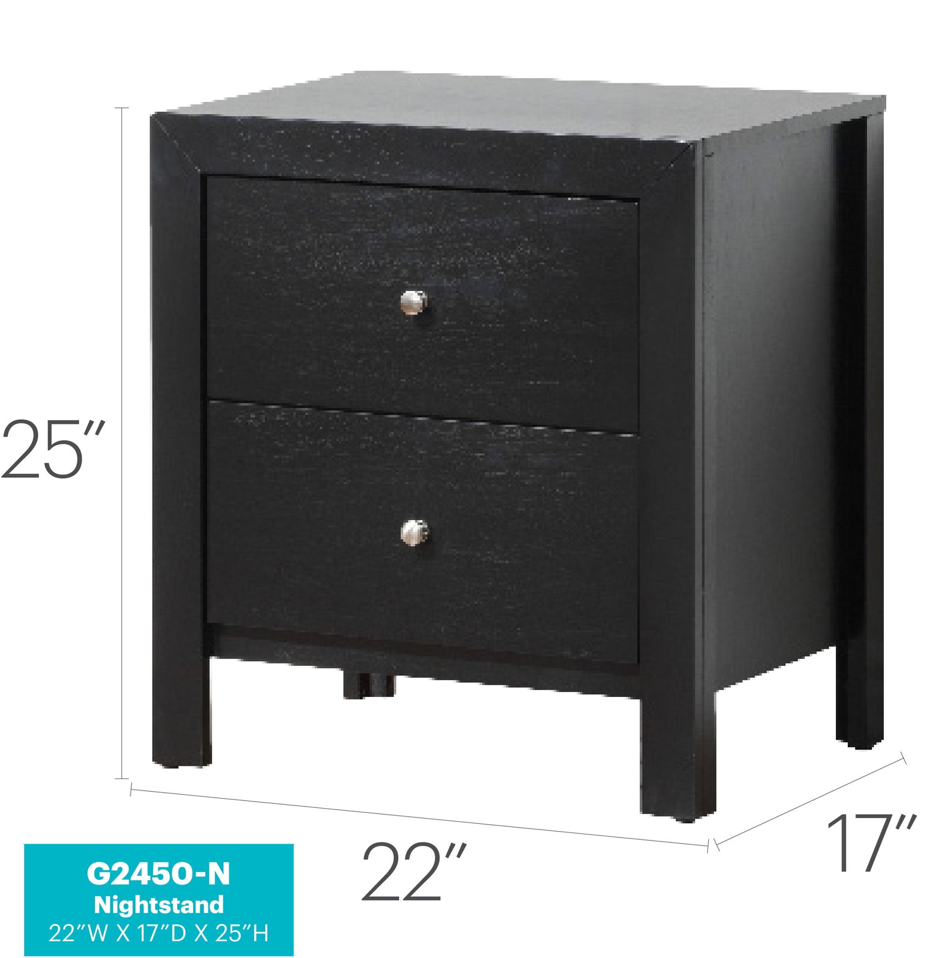 Charming Nightstand With Drawers - The Sleep Loft - Online Mattress Showroom NYC