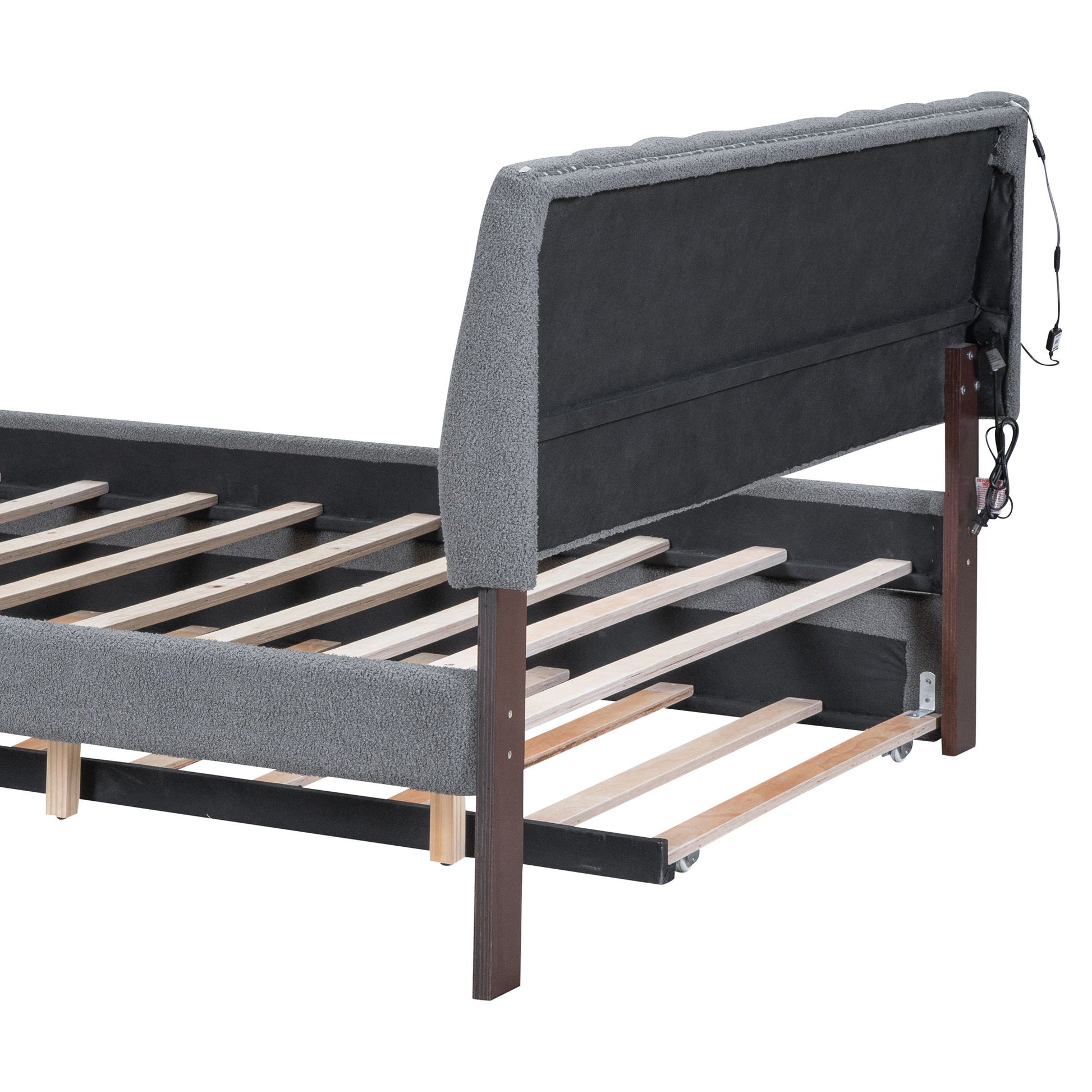 Upholstered Platform Bed With Trundle - The Sleep Loft - Online Mattress Showroom NYC