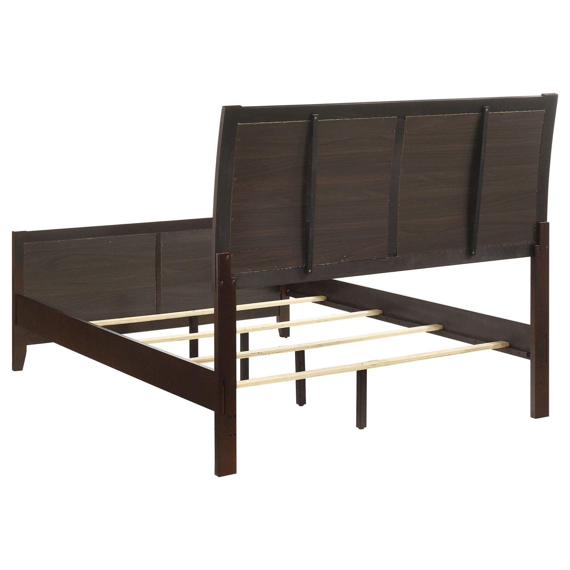 Full Panel Bed With Tufted Headboard Frame - Brown - The Sleep Loft - Online Mattress Showroom NYC