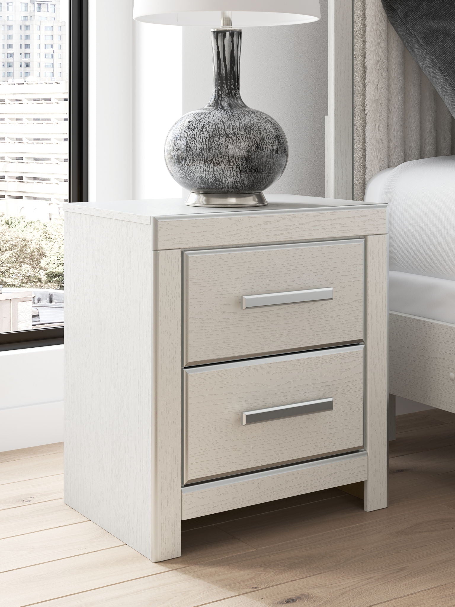 Zuraleus - Two Drawer Night Stand - The Sleep Loft - Online Mattress Showroom NYC