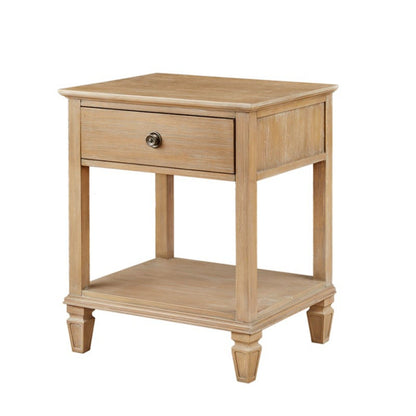 Victoria - Bedside Table With Drawer And Shelf - The Sleep Loft - Online Mattress Showroom NYC