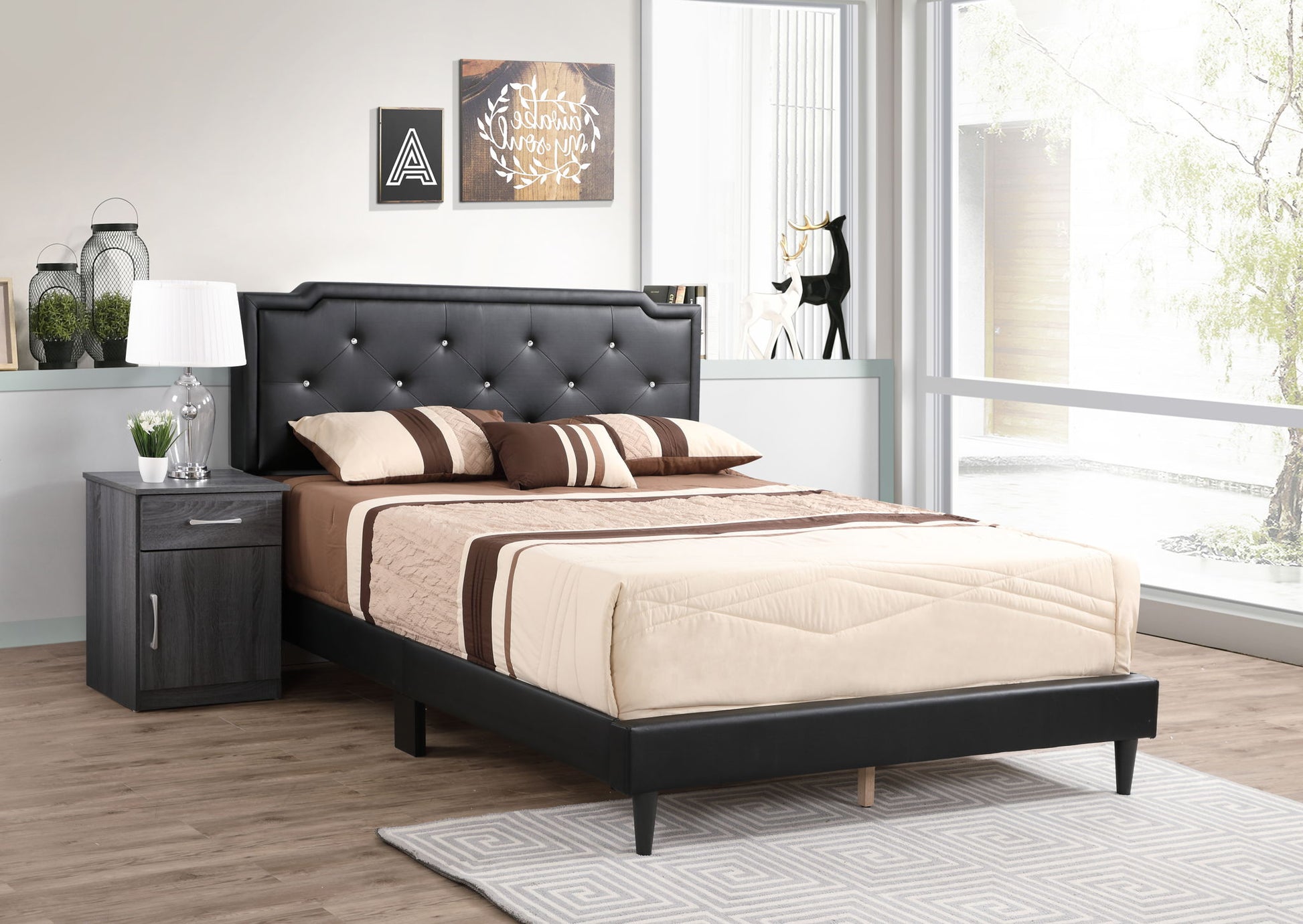 Button Tufted Bed Charming For Cozy Spaces - The Sleep Loft - Online Mattress Showroom NYC