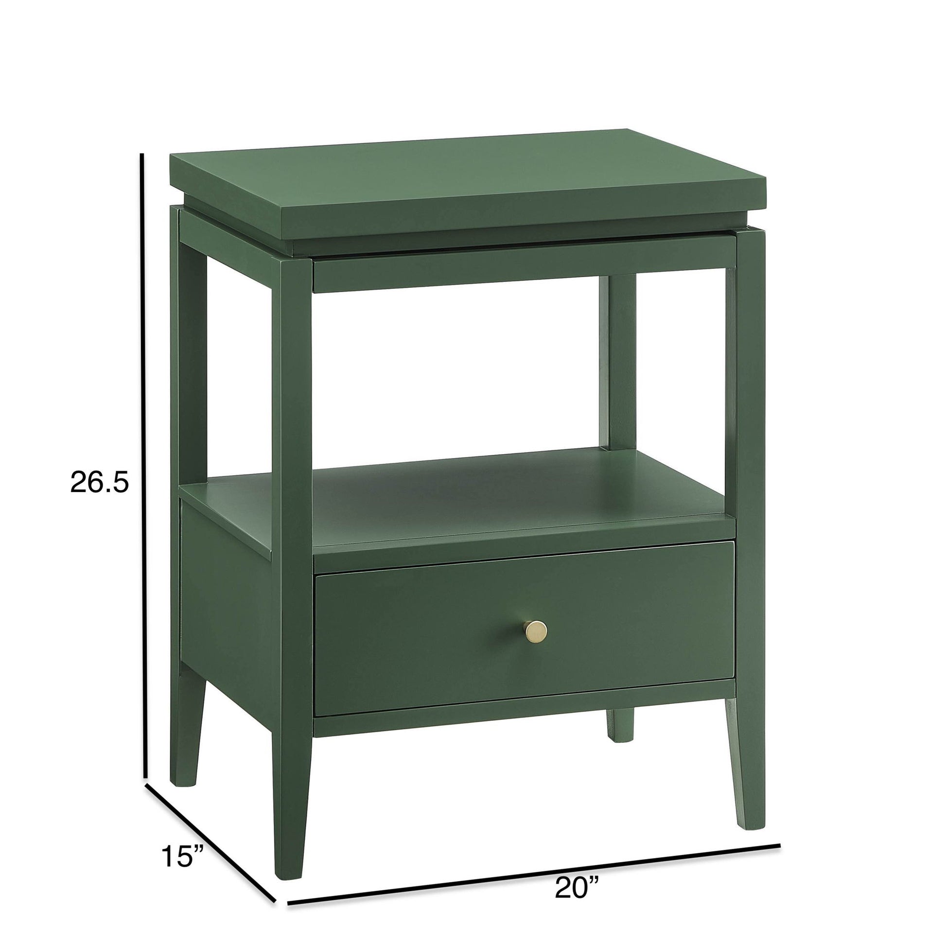 Olana -1 Drawer Nightstand With Floating Top Design - The Sleep Loft - Online Mattress Showroom NYC