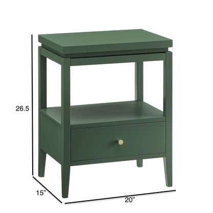 Olana -1 Drawer Nightstand With Floating Top Design - The Sleep Loft - Online Mattress Showroom NYC