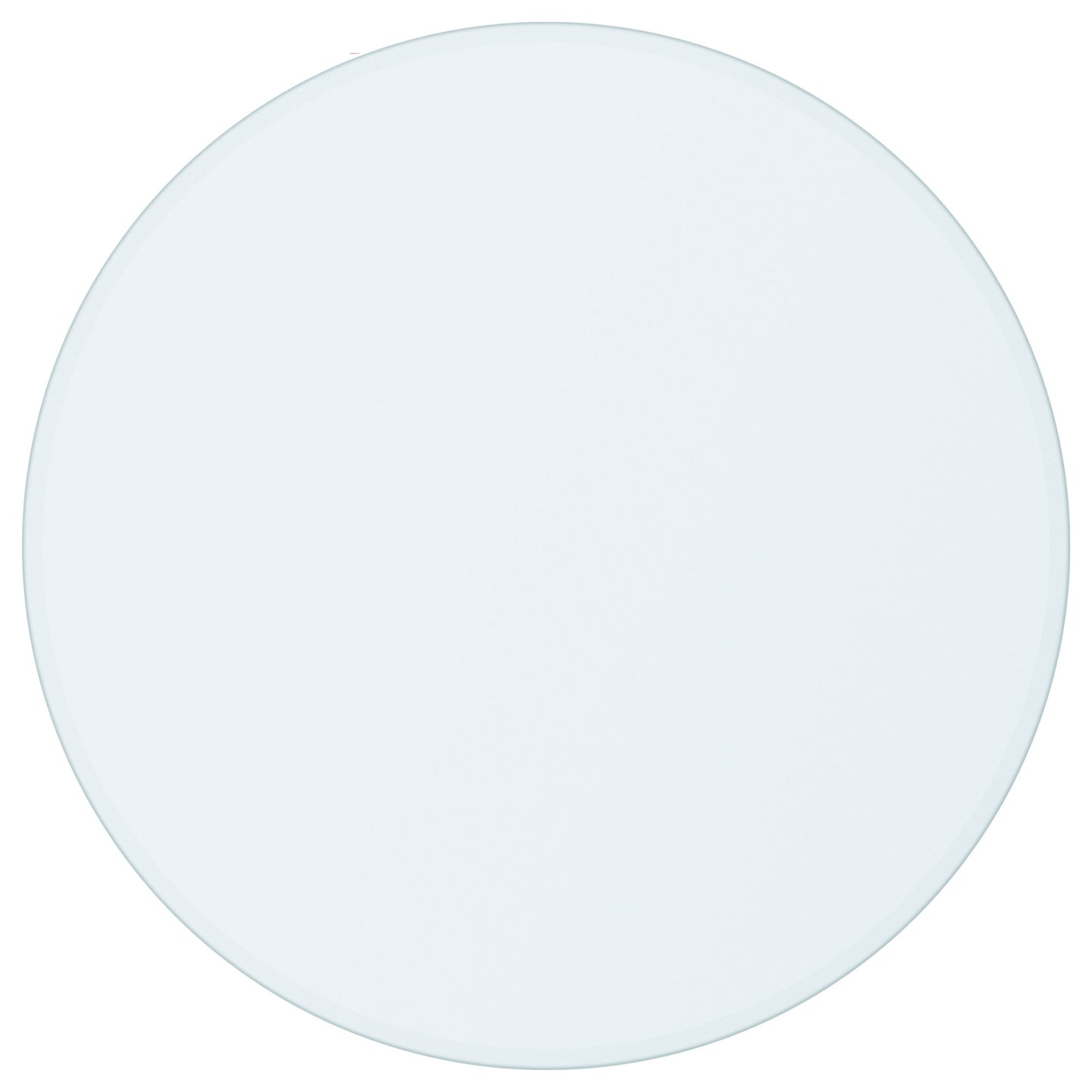 Glass Tops 48-inch 6mm Round Clear Tempered Glass Top