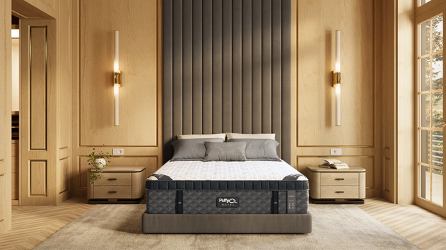 Puffy mattress at a Sleep Loft showroom
