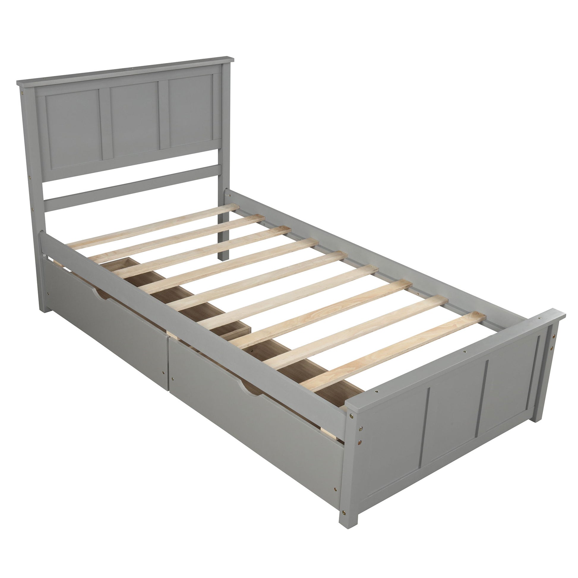 Platform Storage Bed With 2 Wheel Base Drawers - The Sleep Loft - Online Mattress Showroom NYC