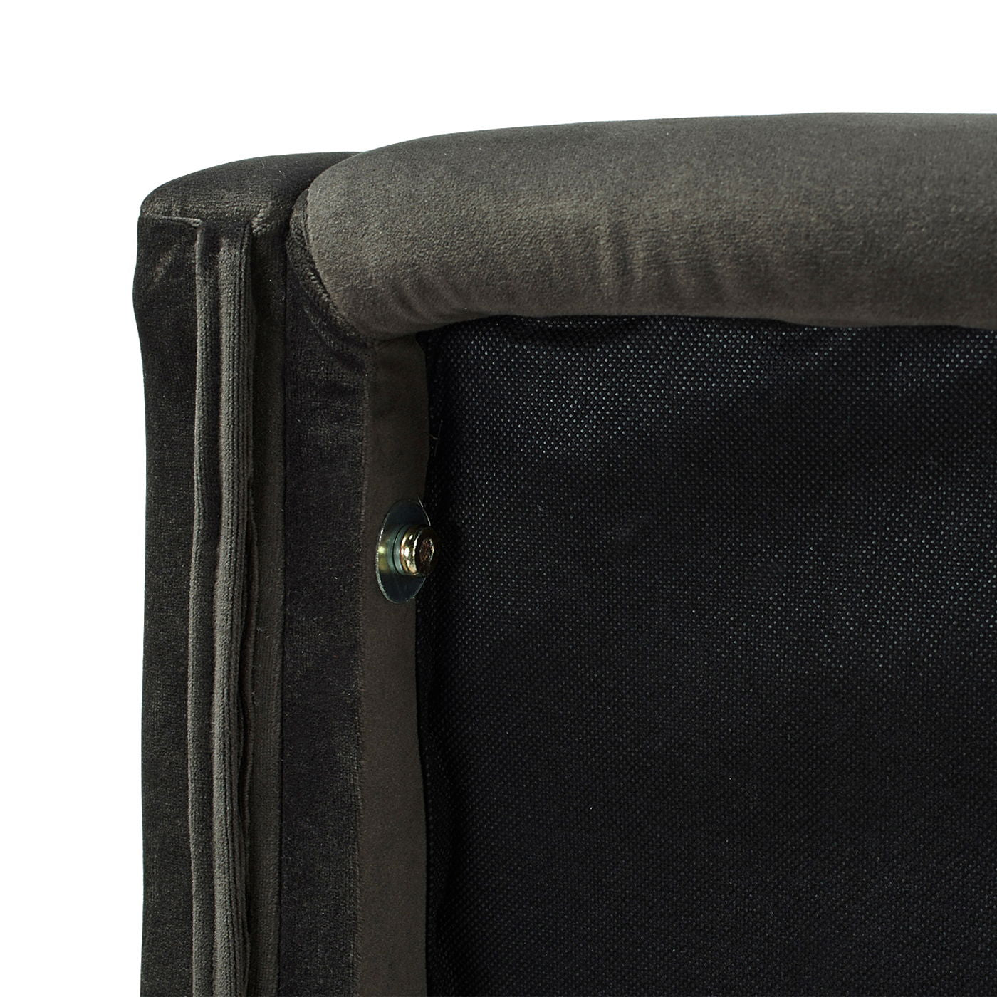 David - King Tufted Wingback Bed - Dark Charcoal Gray - The Sleep Loft - Online Mattress Showroom NYC