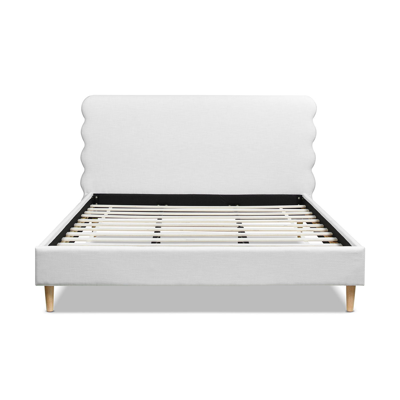 Stockholm - Modern Wavy Headboard Platform Bed - The Sleep Loft - Online Mattress Showroom NYC